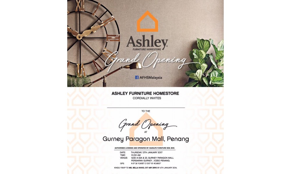 Ashley Furniture HomeStore at Gurney Paragon Mall, Penang